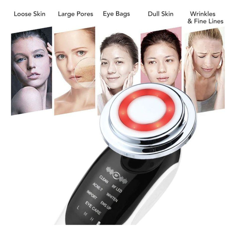 Maquina Belleza 6 En 1 Rf+ Ems+led+ultras Mas Skin Scrubber