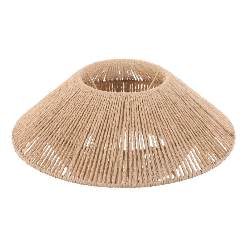 Lampara Colgante Tulum Artesanal Boho Fibra Natural 30 Cm Beige