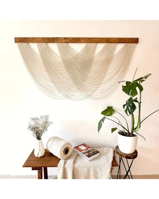 Tapiz Colgante Adorno Macrame Tejido Tulum Decoracion Boho
