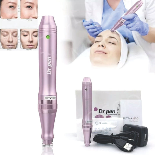 Dermapen M7 Alámbrico Recargable +12 Cartuchos Gratis