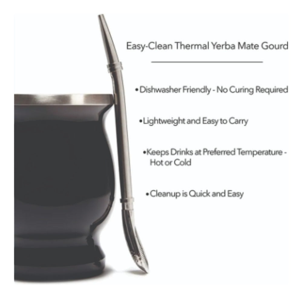 Vaso Matero Con Aislamiento Para Yerba Mate, Te, Tisanas