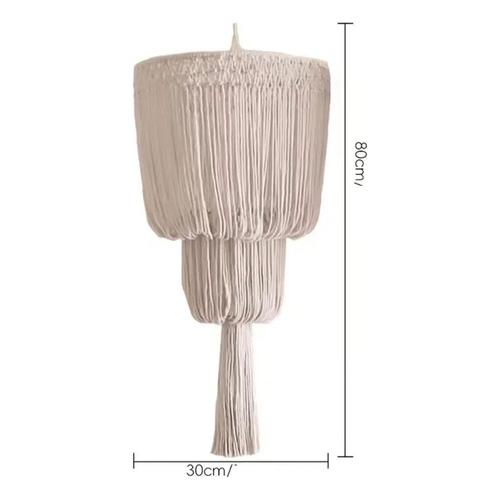 Lámpara Colgante Macramé  Bohemio Tulum Diseño Decor
