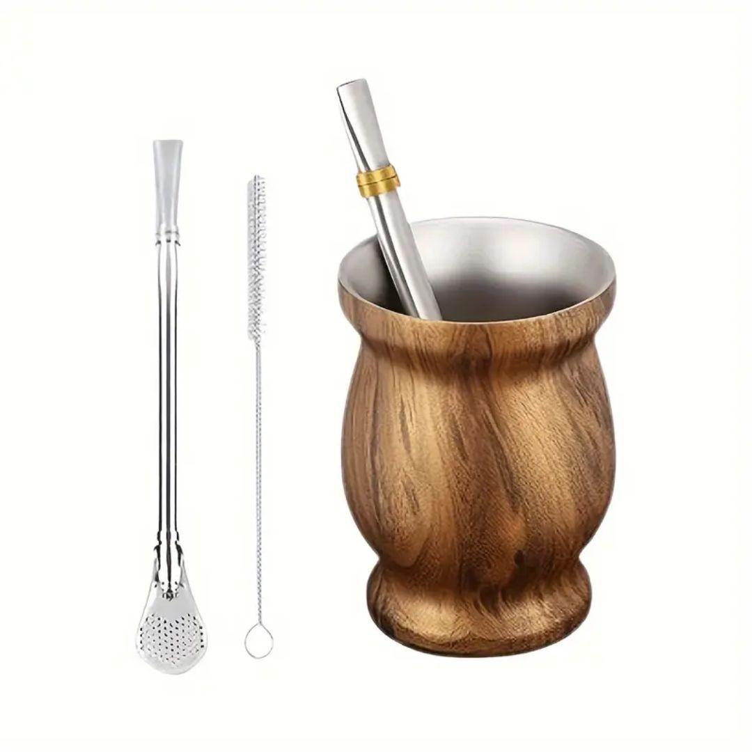 Vaso Matero Con Aislamiento Para Yerba Mate, Te, Tisanas