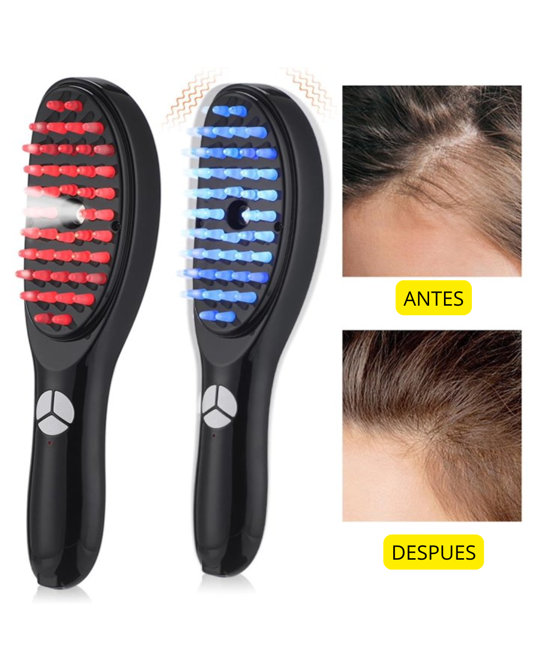 Peine Cepillo Regenera Crecimiento Cabello Anti Caida Alopec