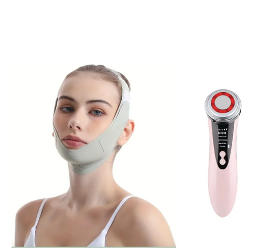 Masajeador Facial 4 En 1 Limpia Antiedad Lifting+faja Papada Todo Tipo De Piel Día/noche
