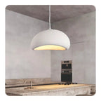 Lampara Techo Nordica Diseño Wabi Sabi  Decoracion Moderna Blanco