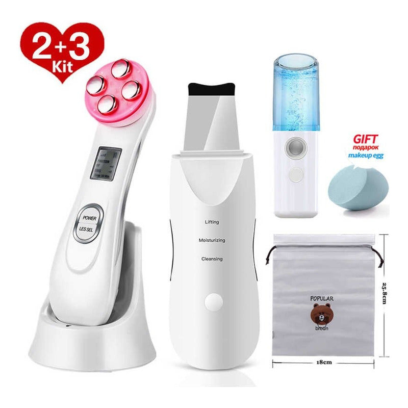 Skin Scrubber+vapor+radiofrecuencia Kit Facial Envio Gratis