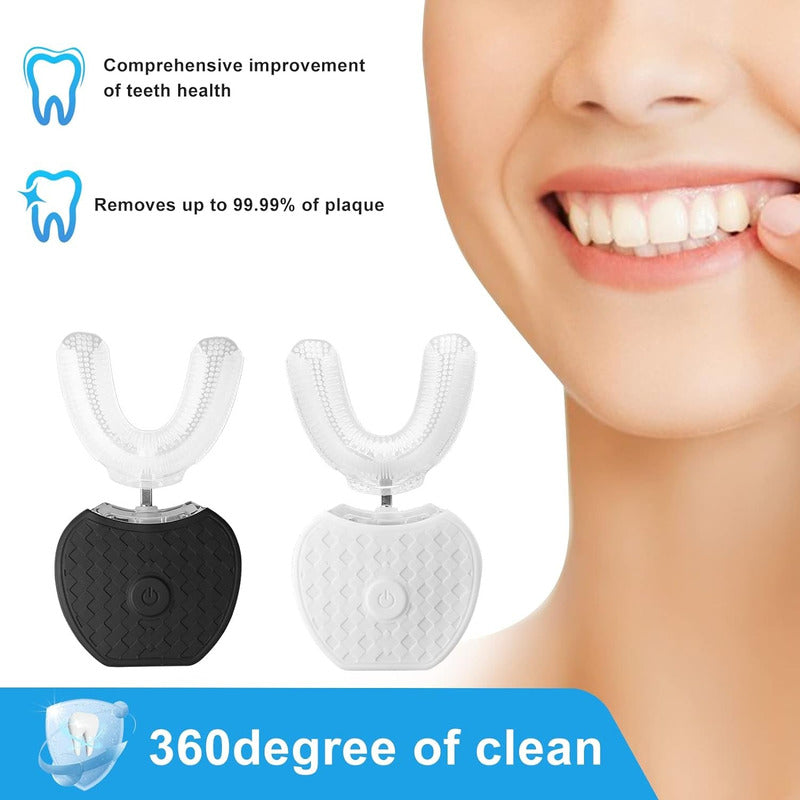 Cepillo De Dientes Ultrasonico Adulto Forma U 360 Grados Blanco