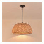 Lámpara Colgante Bambú Moda Decor Boho Elegante Caqui