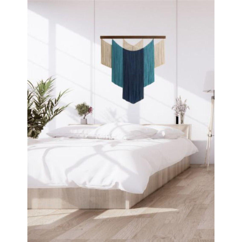 Tapiz Colgante Adorno Macrame Tejido Tulum Decor