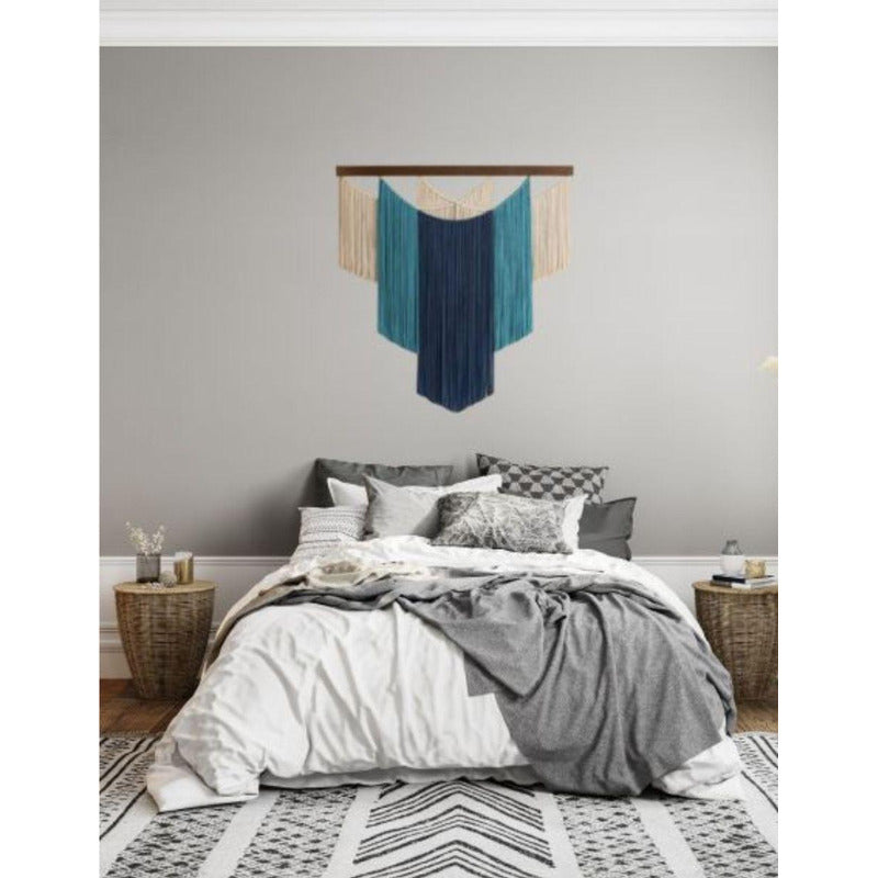 Tapiz Colgante Adorno Macrame Tejido Tulum Decor