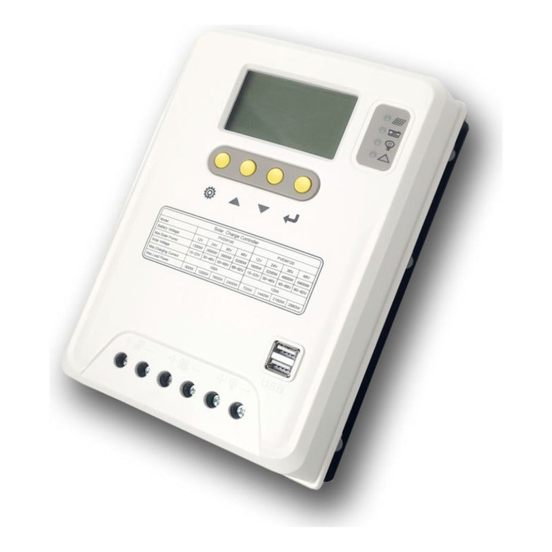 Controlador De Carga Panel Solar Mppt 60 Amp 12v/24v/36v/48v Blanco