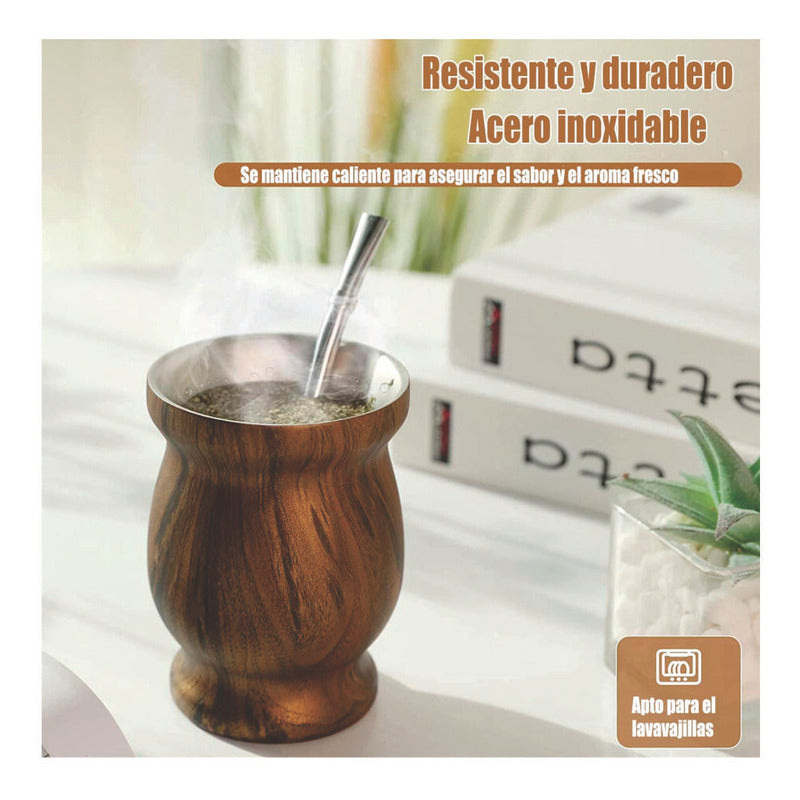 Vaso Matero Con Aislamiento Para Yerba Mate, Te, Tisanas