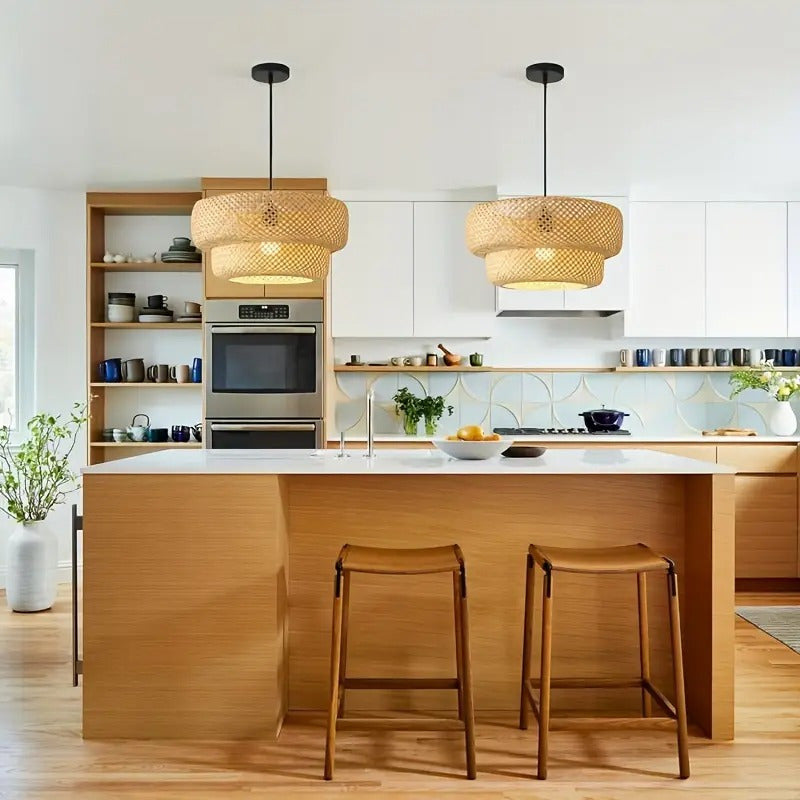 Lampara Colgante Techo Pantalla Araña Boho Decoración Negro