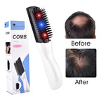 Crecimiento De Cabello Peine Láser Caida Cepillo Masajeador Blanco