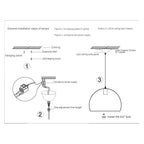 Lámpara Colgante Bambú Moda Decor Boho Elegante Caqui