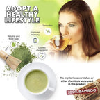 Kit Preparacion Matcha Te Verde Batidor Chasaku Bambu