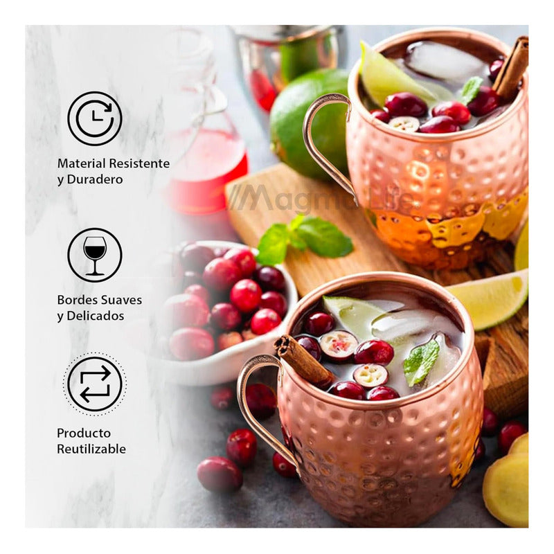 Tazas Vasos Moscow Cobre 4 Pzas Envio Gratis Cobre Vintage