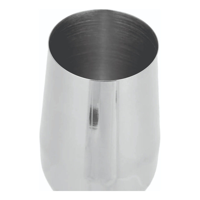 2 Copas Flauta Champan  Elegantes Acero  Irrompibles