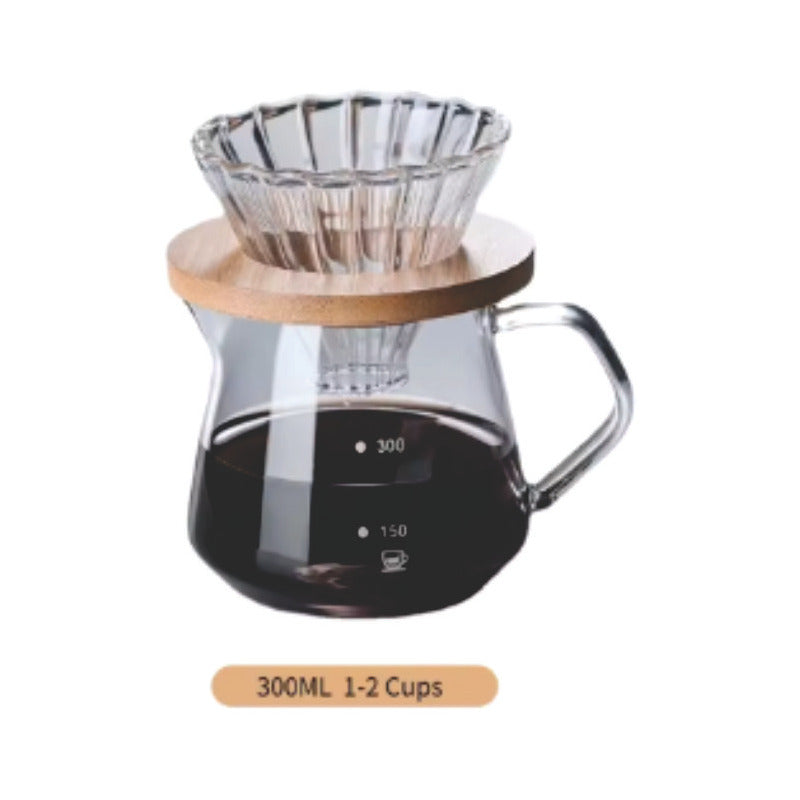 Set Cafe  Cafetera De Goteo+jarra Acero+molinillo+cuchara