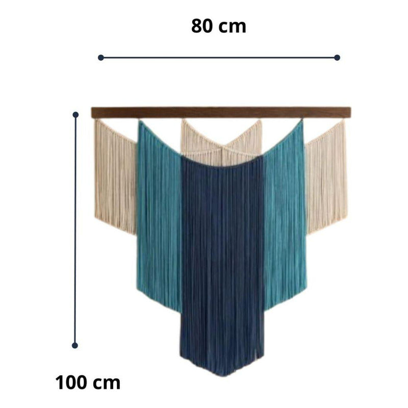 Tapiz Colgante Adorno Macrame Tejido Tulum Decor