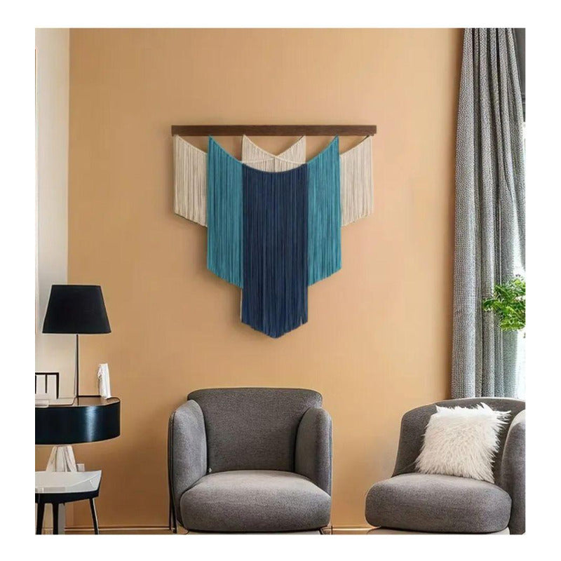 Tapiz Colgante Adorno Macrame Tejido Tulum Decor