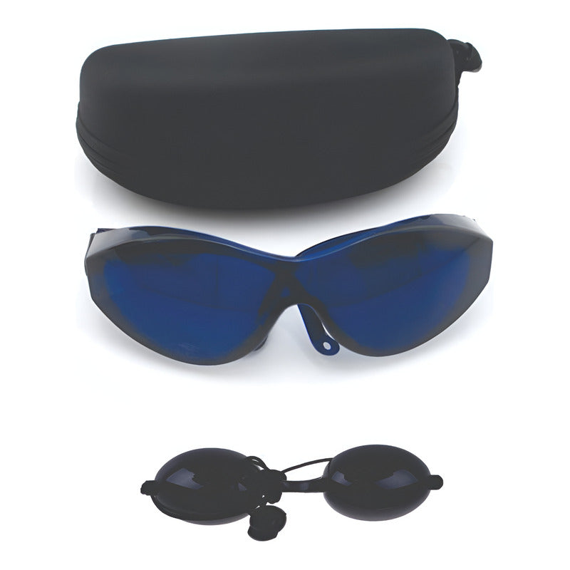 Lentes De Proteccion Ipl, Laser + Googles + Cristal Azul