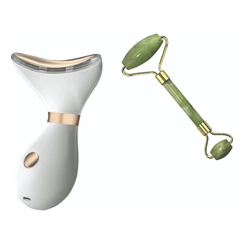 Masajeador Reductor De Papada Cuello Gratis Rodillo Jade