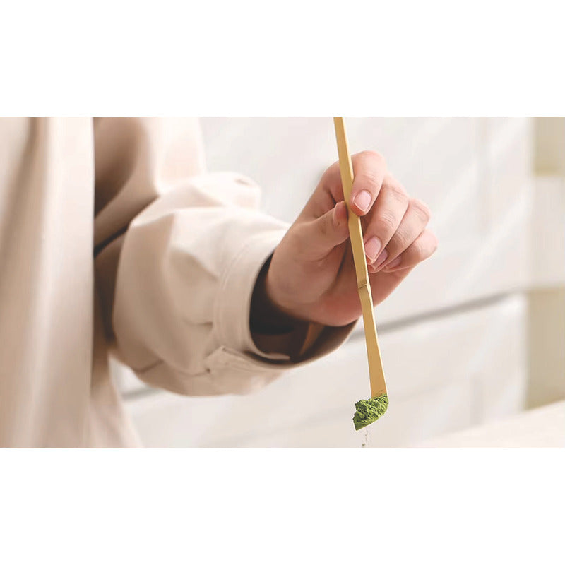 Kit Set Te Matcha Ceremonial Artesanal Ceramica Bambu Beige