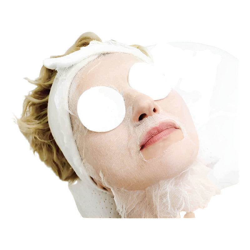 Mascarilla Facial Plastica Gasa 100 Pzas  Todo Tipo De Piel