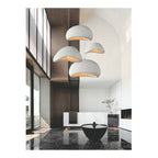 Lampara Techo Nordica Diseño Wabi Sabi  Decoracion Moderna Blanco