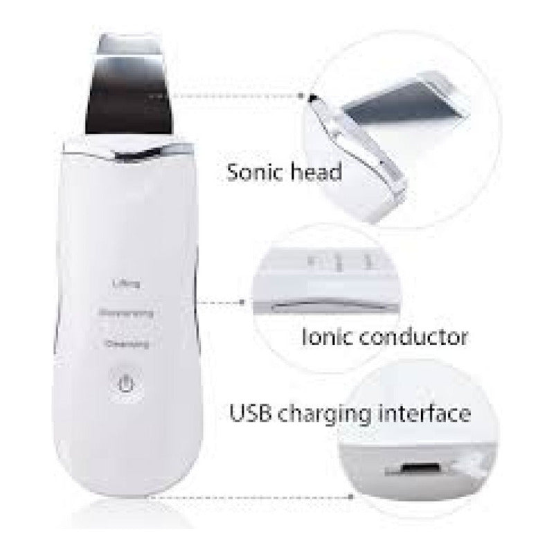Limpiador Facial Peeling Ultrasónico Portatil Skin Scrubber