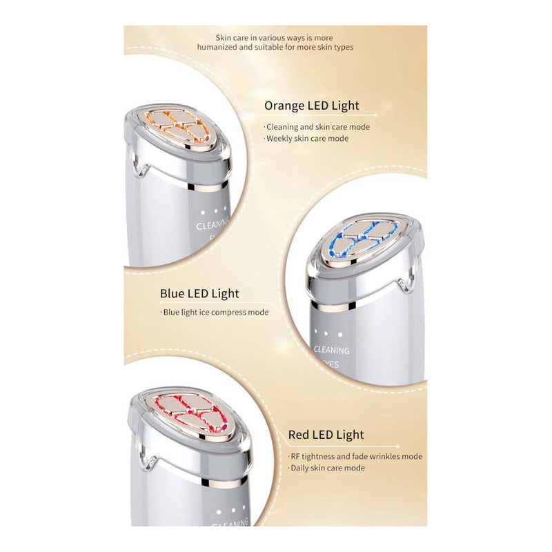Rejuvenecimiento Facial Antiarrugas Lifting Rf Ems Led 4 En1