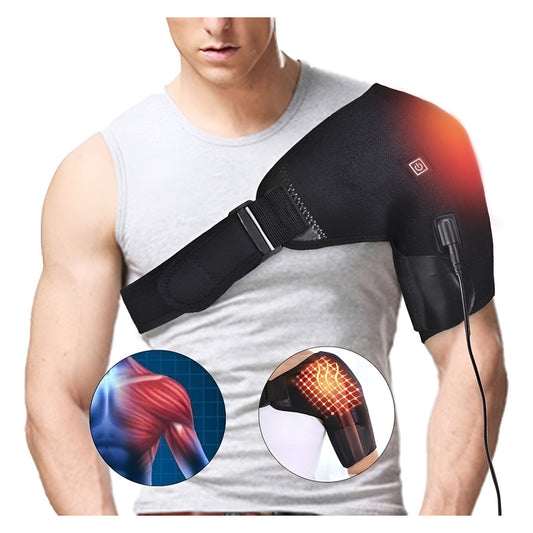 Hombrera Ortopédica  Compresion Terapia Calor Lesiones Negro Unitalla