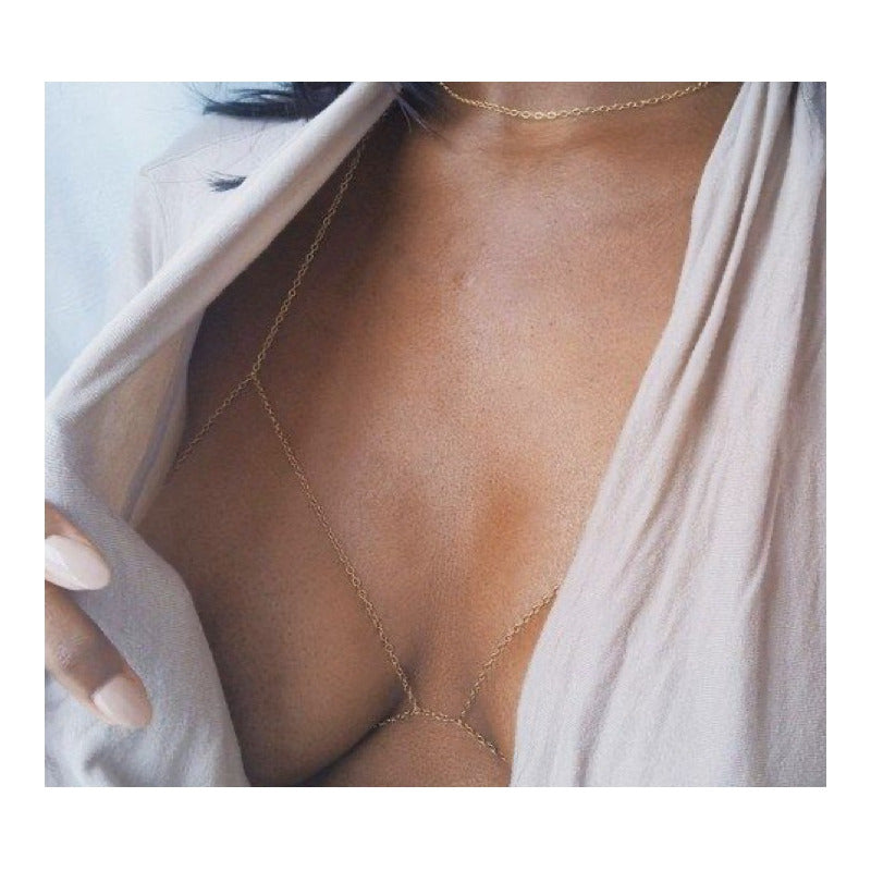 Joyeria De Cuerpo Cadena Sexy Pecho  Playa Moda Festival