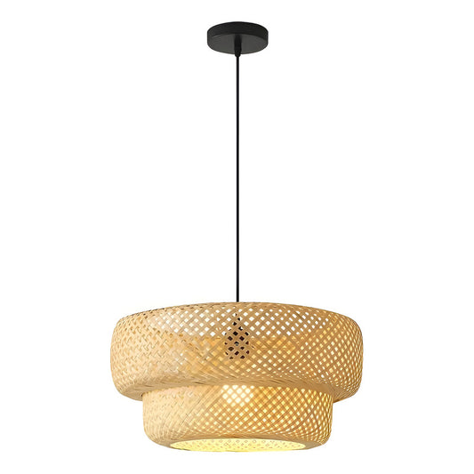 Lampara Colgante Techo Pantalla Araña Boho Decoración Negro