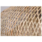 Lampara Colgante Tejida Bambú  Elegante Moda Decor 50 Cm Caqui