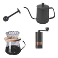 Set Cafe  Cafetera De Goteo+jarra Acero+molinillo+cuchara