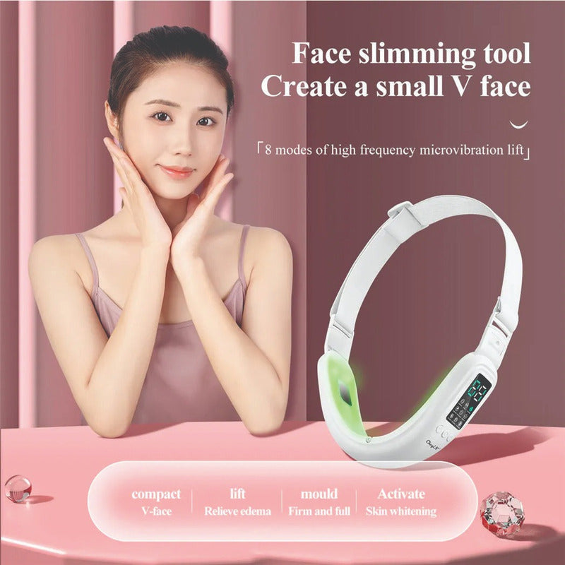 Masajeador Facial Led Lifting Eleva Facial Adelgaza Papada Todo Tipo De Piel Día/noche