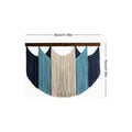 Tapiz Colgante Adorno Macrame Tejido Decoración Azul