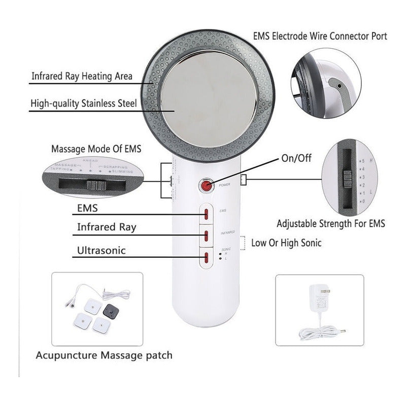 Galvanica 3 Funciones  Ultrasonico Ems Foton Led Envio Grati