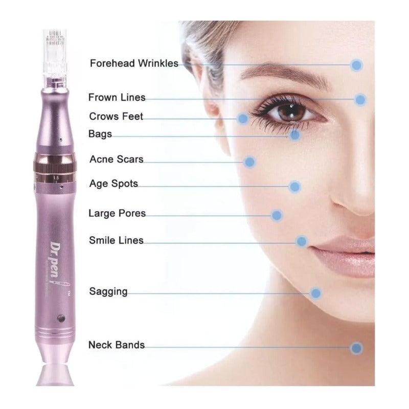 Dermapen M7 Alámbrico Recargable +12 Cartuchos Gratis
