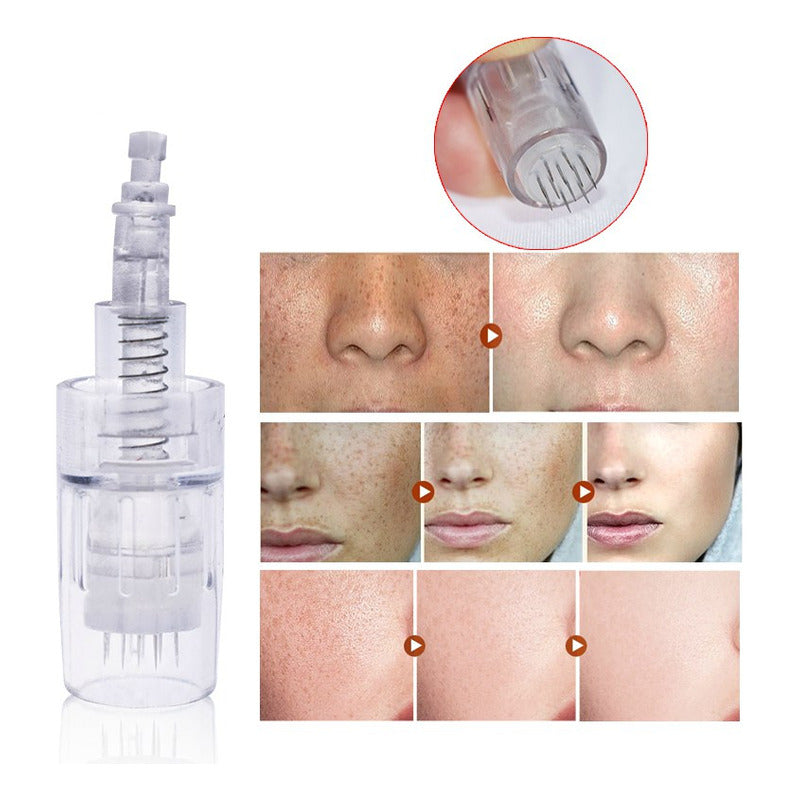 Dermapen M7 Metálico Alámbrico Recargable Mas 2 Cartuchos