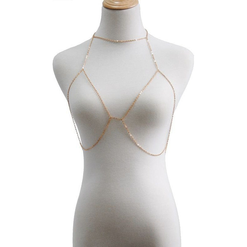 Joyeria De Cuerpo Cadena Sexy Pecho  Playa Moda Festival