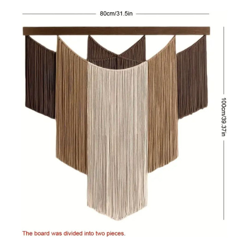 Tapiz Colgante Adorno Macrame Tejido Tulum Decor