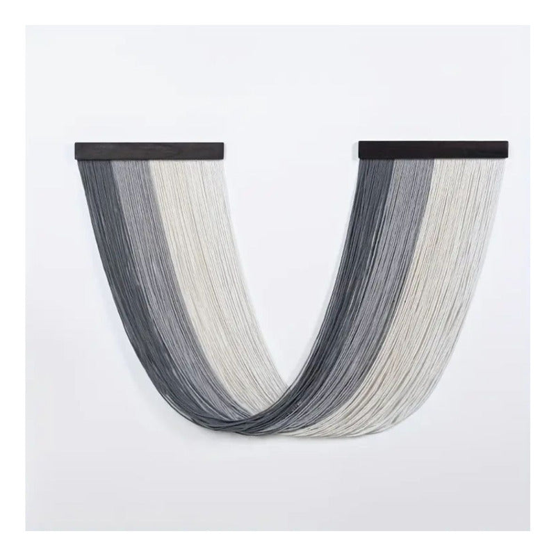 Tapiz Colgante Adorno Macrame Tejido Tulum Decor Blanco