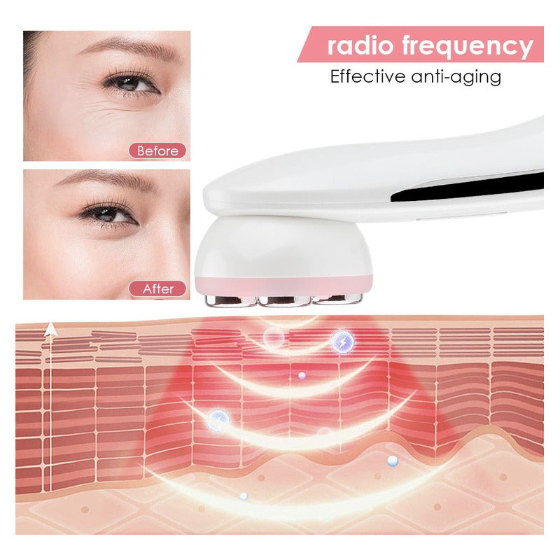 Máquina  Facial Ems+ Reafirmante+led +electroporador Arrugas