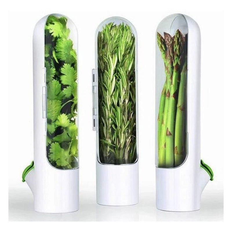 Cápsula Almacenamiento Contenedor  Hierbas  Frescas