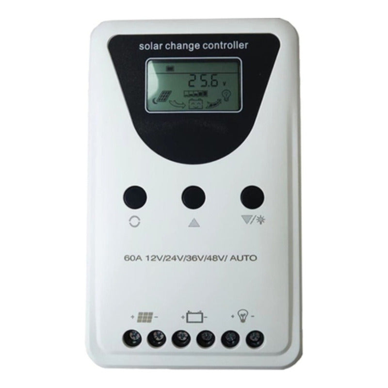 Controlador De Carga Panel Solar Mppt 60 Amp 12v/24v/36v/48v Blanco