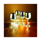 Set De Copas Vino  Elegante  Acero Inoxidable 4 Pz